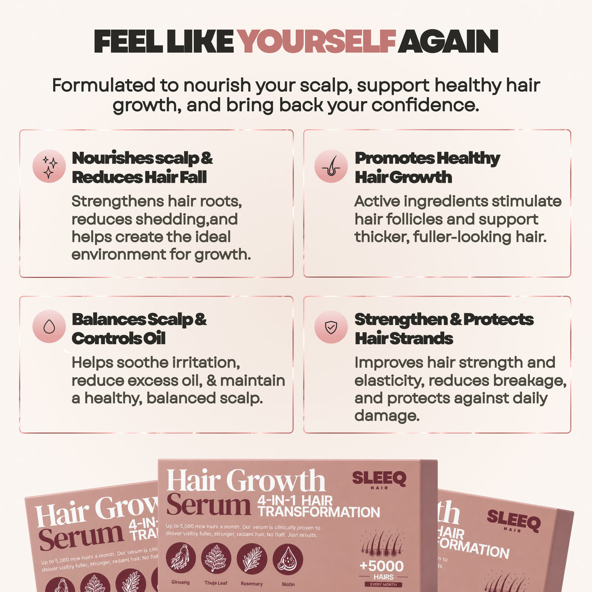 Hair Growth Serum 4-in-1
